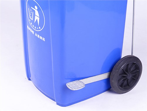 100L-侧边脚踏垃圾桶-蓝色