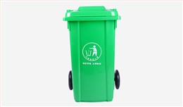 100L-塑料垃圾桶-绿色
