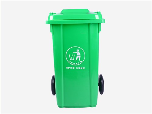 100L-塑料垃圾桶-绿色