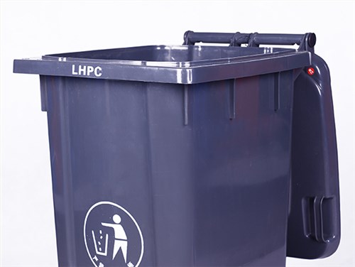 100L-塑料垃圾桶-黑色