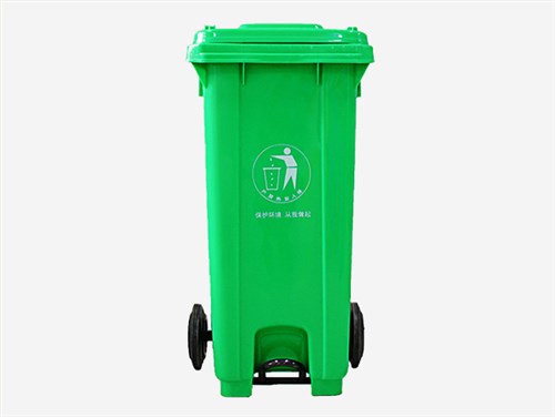 120L-中间脚踏垃圾桶-绿色