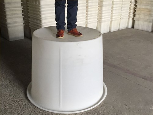 500L-橘色-塑料圆桶