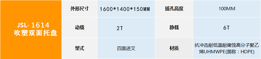 JSL-1614双面吹塑托盘