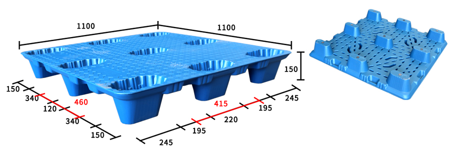 1111-九脚吹塑托盘-尺寸图