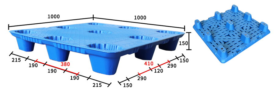 1010-九脚吹塑托盘-尺寸图