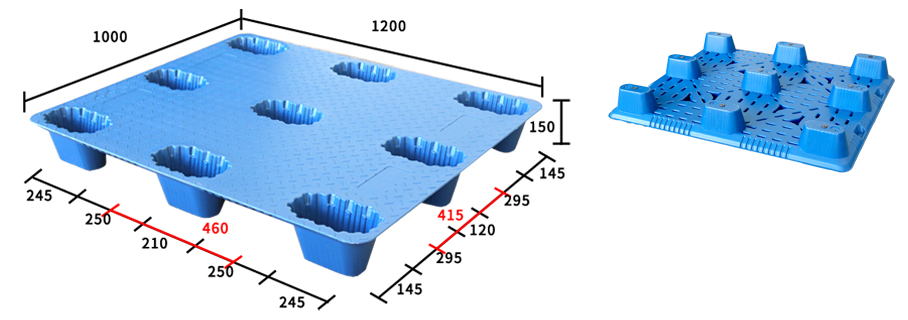 1210-九脚吹塑托盘-尺寸图