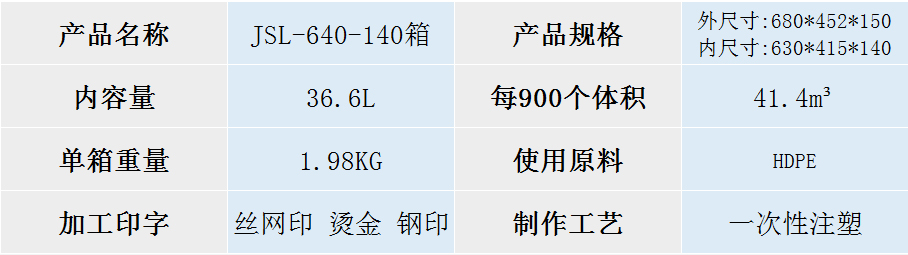 JSL-640-140箱