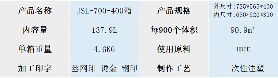 JSL-700-400箱