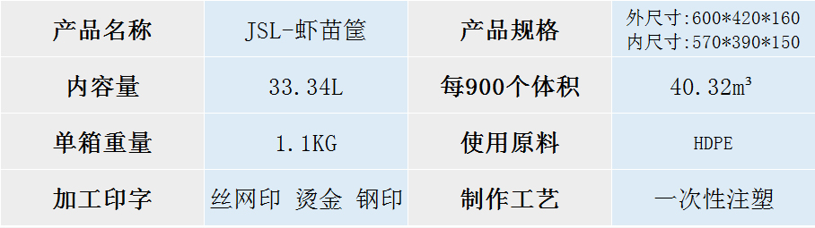 JSL-虾苗筐