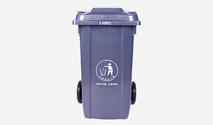 100L-塑料垃圾桶-黑色