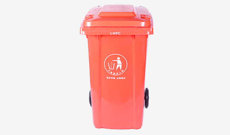 240L-环卫垃圾桶-红色