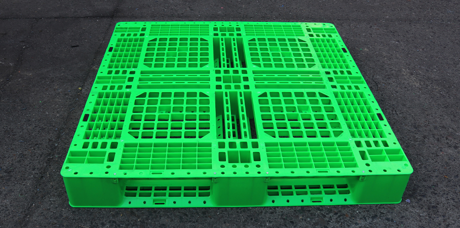 JSL-1212田字塑料托盘-绿（可堆码）