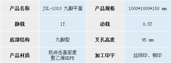 1010九脚平面托盘