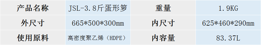 3.8斤蛋形箩